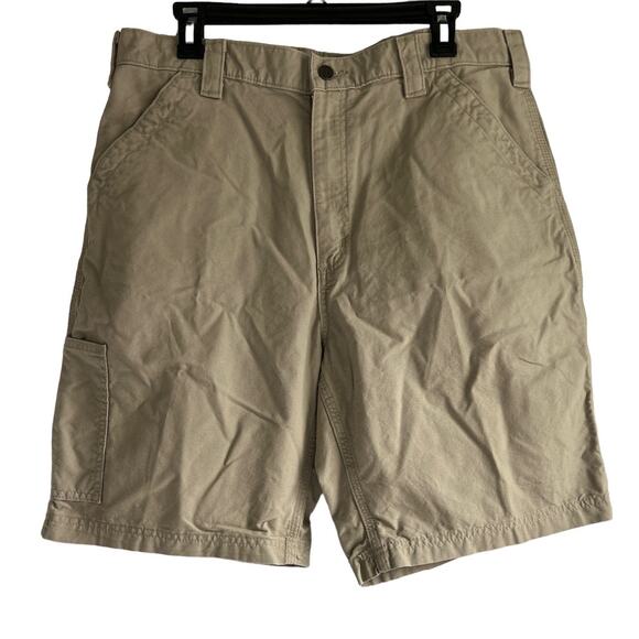 Carhartt Men’s Size 36 Loose Fit‎ Utility Tan Cargo Shorts - Picture 1 of 8